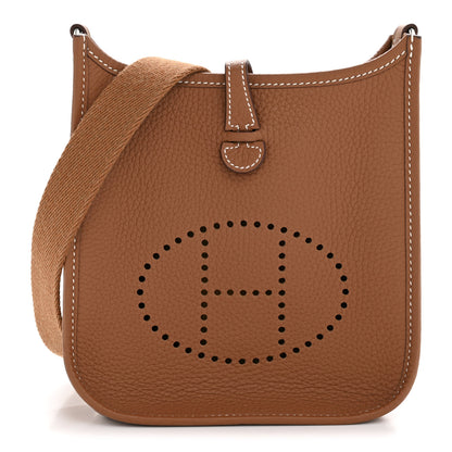 Hermes Taurillon Clemence Evelyne TPM Gold 1 of 12