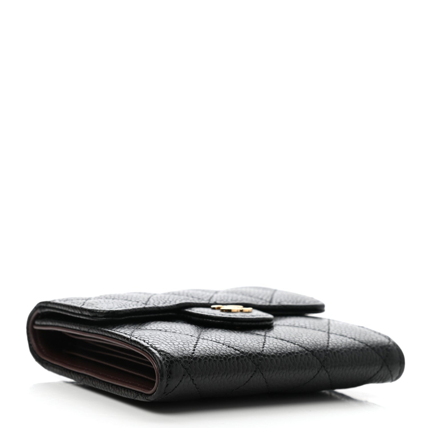 Chanel Caviar Quilted Compact Flap Wallet 4 of 9