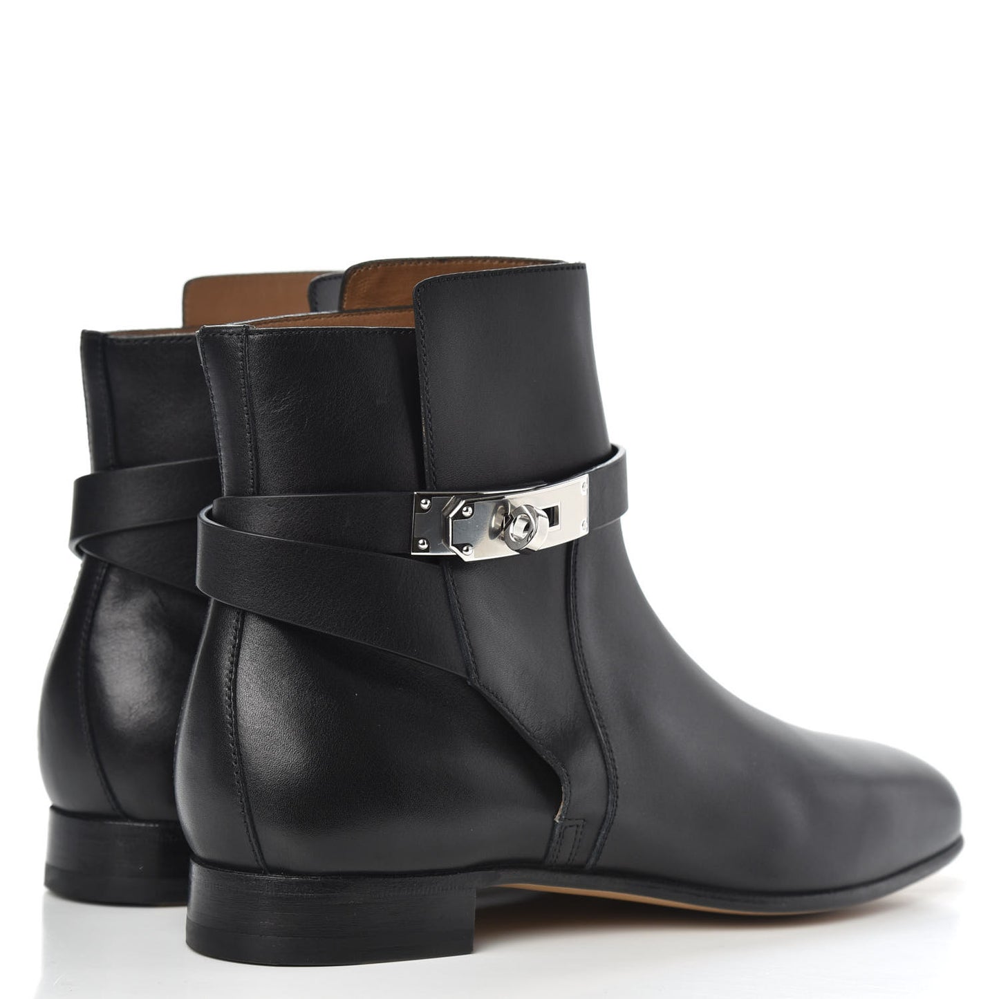 Calfskin Neo Low Boots 37 Black