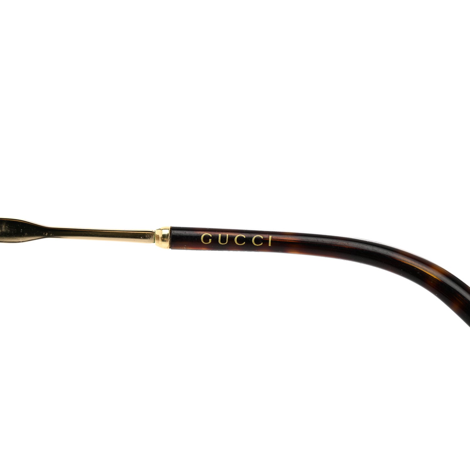 Gucci Web Round Sunglasses GG0206SK Gold 6 of 7