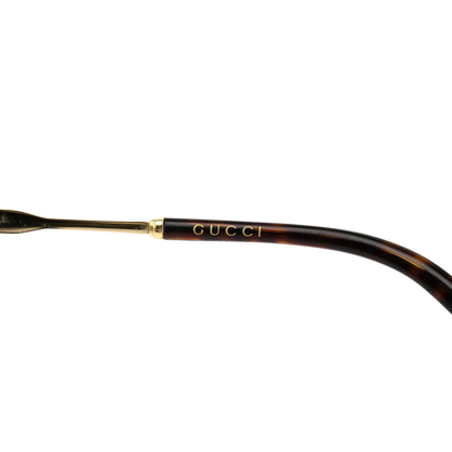 Gucci Web Round Sunglasses GG0206SK Gold 6 of 7