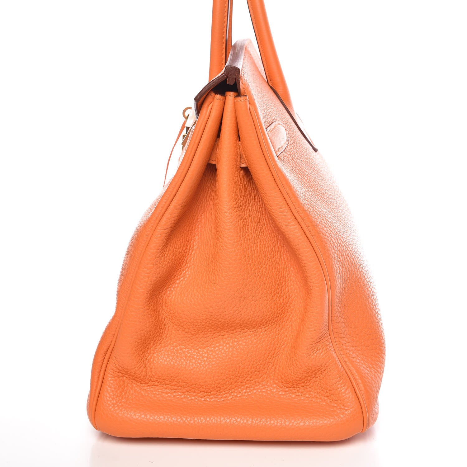 Hermes Taurillon Clemence Birkin 35 Orange 33 of 41