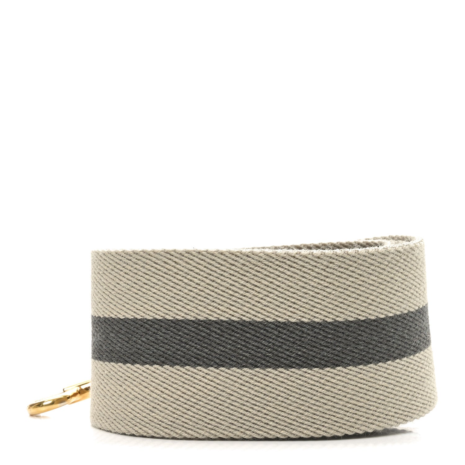 Celine Canvas Striped Strap Natural Grey 2 of 5