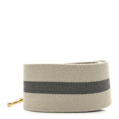 Celine Canvas Striped Strap Natural Grey 2 of 5
