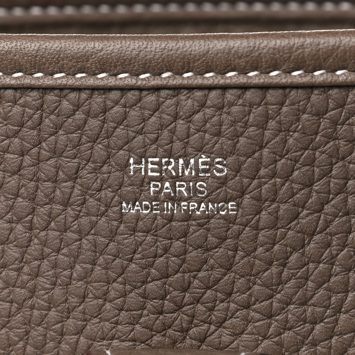 Hermes Taurillon Clemence Evelyne III PM Etoupe 6 of 11