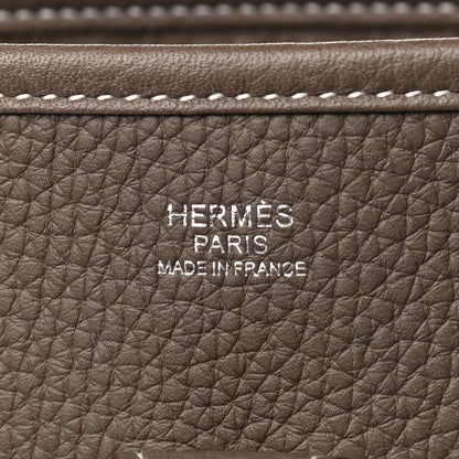 Hermes Taurillon Clemence Evelyne III PM Etoupe 6 of 11