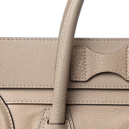 Celine Drummed Calfskin Mini Luggage Dune 12 of 18