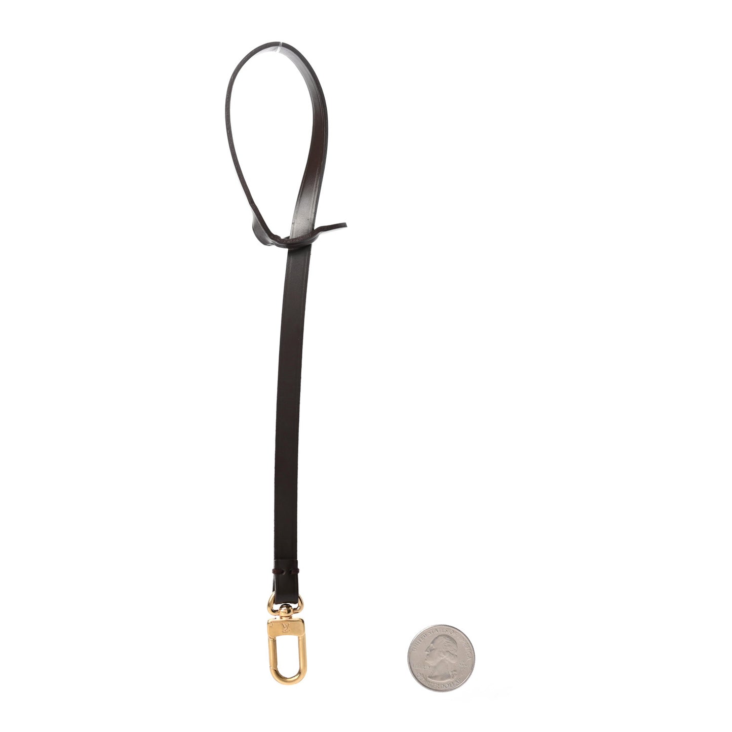 Calfskin Pochette Accessories Strap Brown