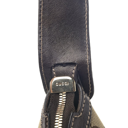 Gucci Monogram Web Studded Pelham Shoulder Bag Dark Brown 5 of 6