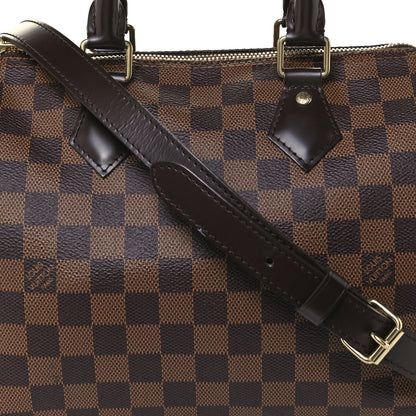 Louis Vuitton Damier Ebene Speedy Bandouliere 25 8 of 10