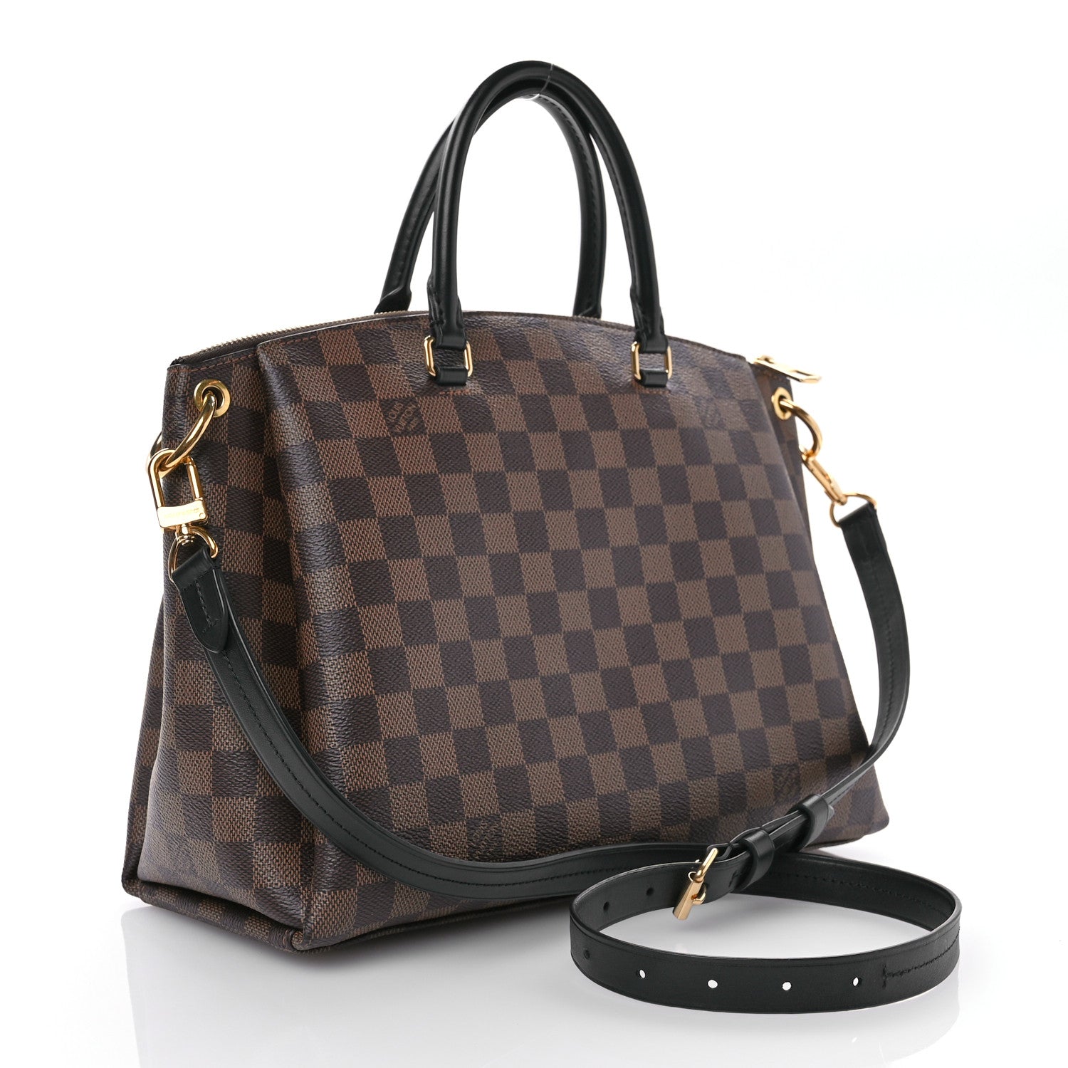 Louis Vuitton Damier Ebene Odeon Tote MM Black 3 of 13
