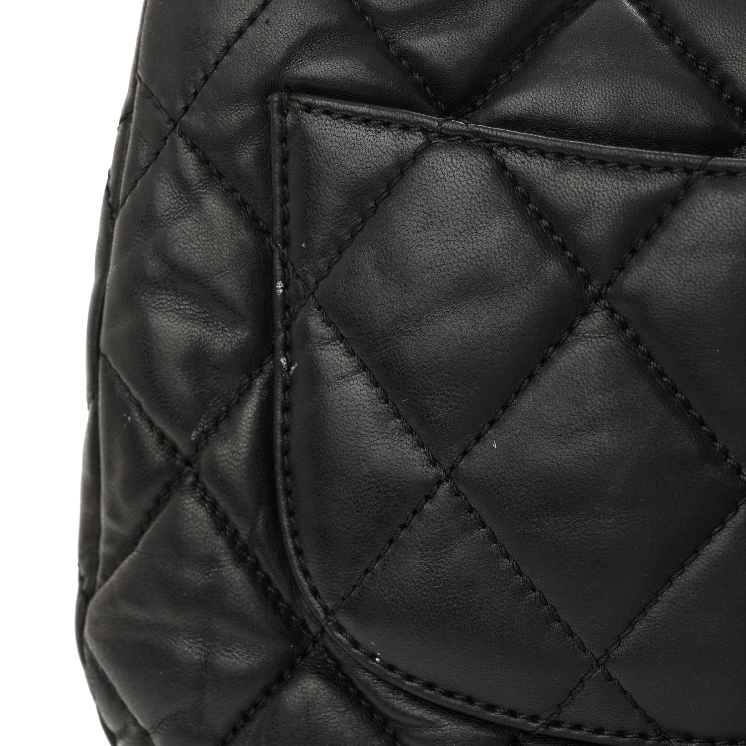 Chanel Lambskin Quilted Large Chanel 3 Flap Black 11 of 11