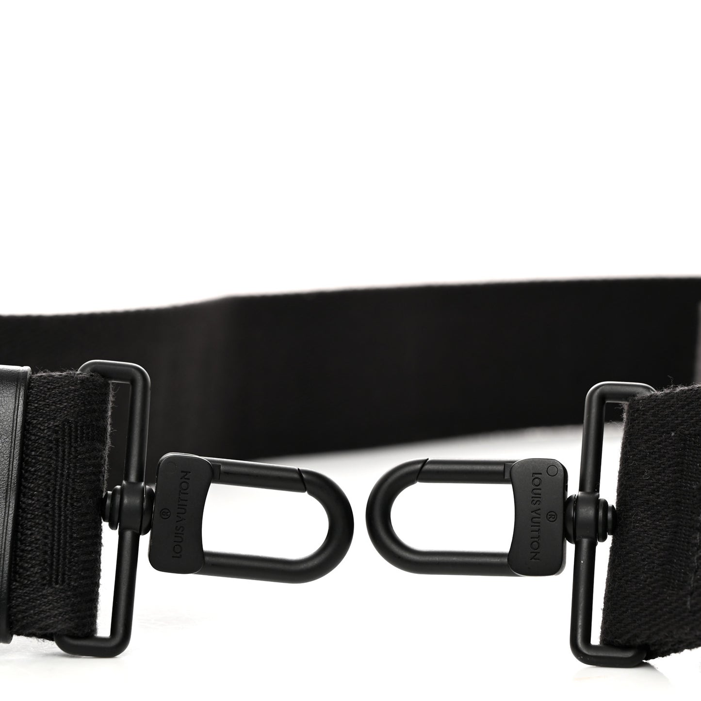 Jacquard Canvas Keepall Bandouliere Adjustable Shoulder Strap Black