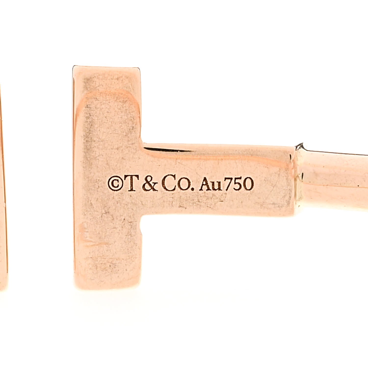 Tiffany 18K Rose Gold T Wire Bracelet 3 of 3