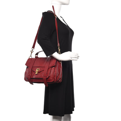 Proenza Schouler Lambskin Medium PS1 Satchel Chianti 2 of 16