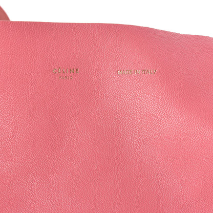 Celine Lambskin Horizontal Bi-Color Cabas Pink Rust 9 of 10