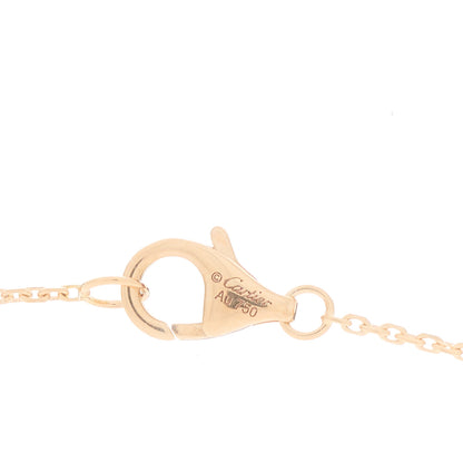 Cartier 18K Pink Yellow White Gold Diamond Trinity Pendant Necklace 4 of 5