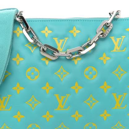 Louis Vuitton Lambskin Embossed Monogram Vuittamins Coussin PM Menthe Jaune 9 of 11
