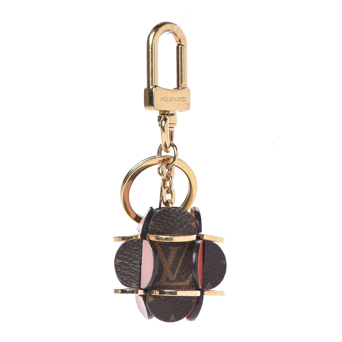 Monogram Flowering Bag Charm Key Ring