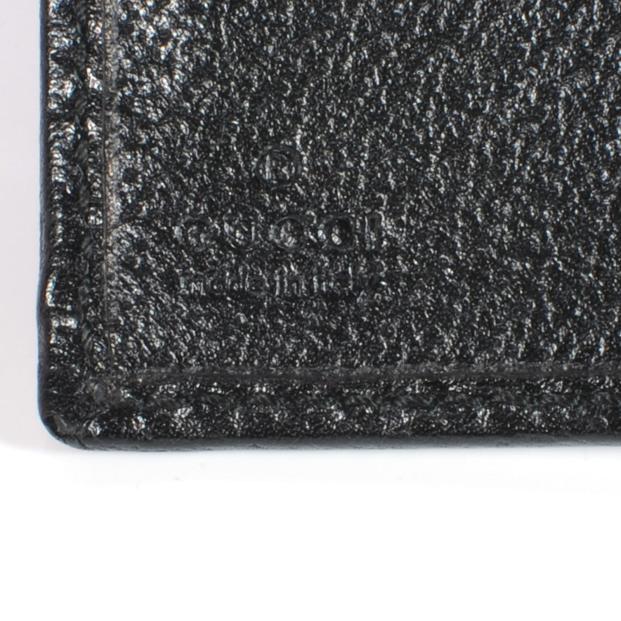 Horsebit Print Glam Continental Wallet Black