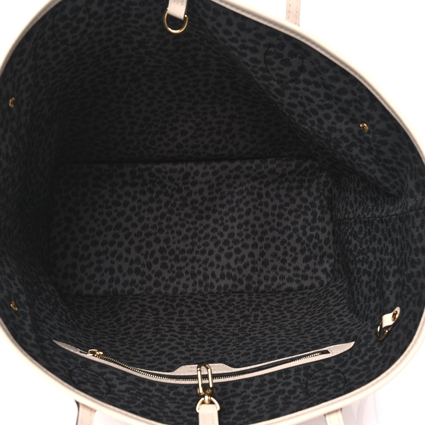 Monogram Giant Wild At Heart Neverfull MM Creme