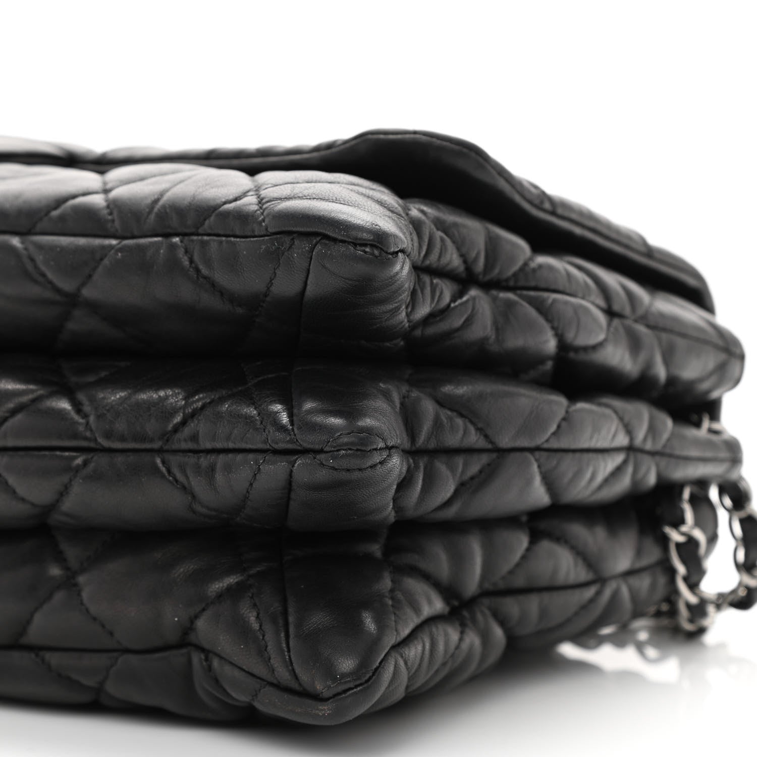 Chanel Lambskin Quilted Maxi Chanel 3 Flap Black 10 of 10