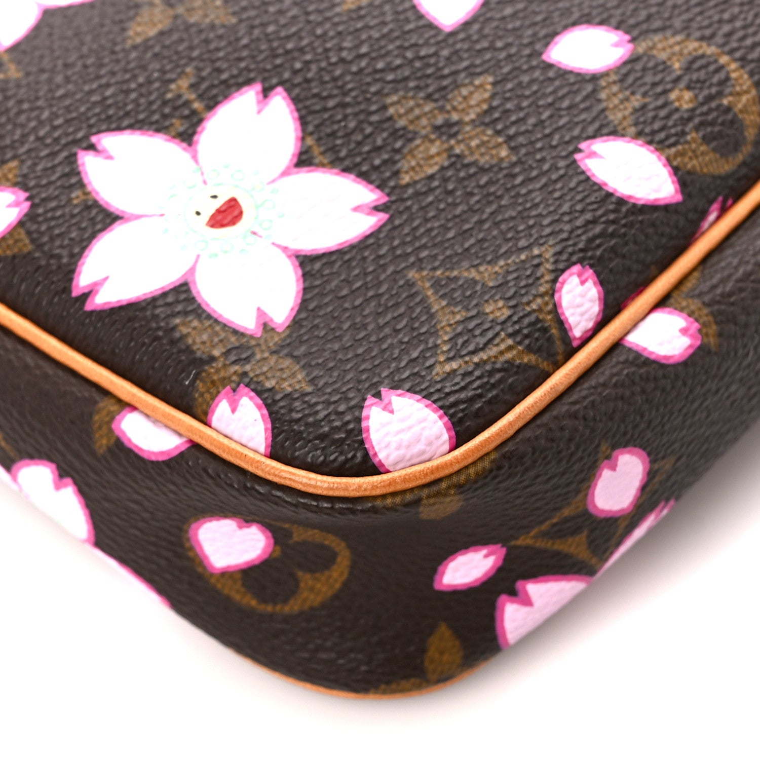 Louis Vuitton Monogram Cherry Blossom Pochette Accessories Brown 8 of 9