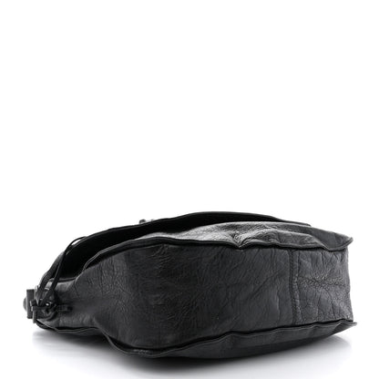 Balenciaga Agneau Classic Hardware Neo Folk Messenger Black 4 of 12