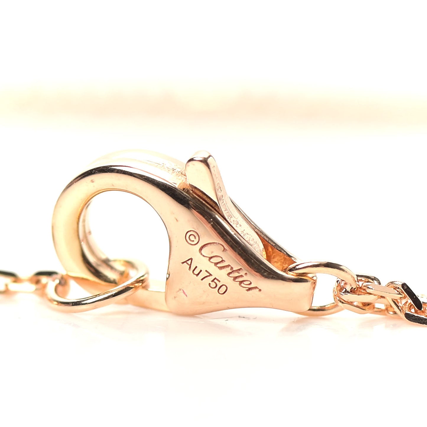 18K Pink Yellow White Gold Trinity Double Chain Pendant Necklace