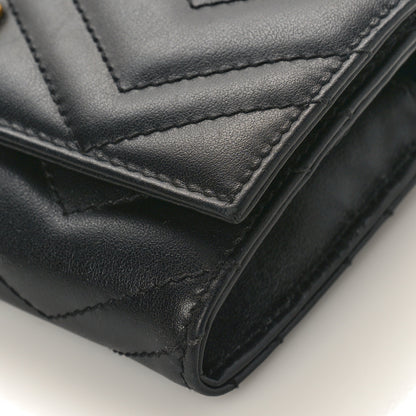 Gucci Calfskin Matelasse GG Marmont Continental Wallet Black 8 of 8