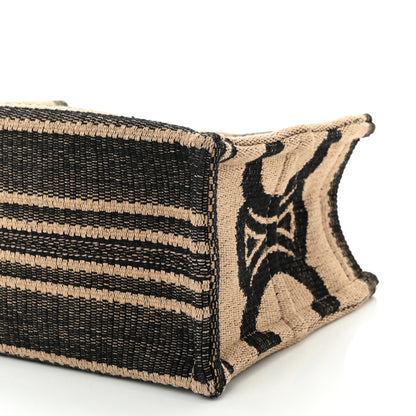 Celine Stripe Triomphe Small Cabas Beige Black 9 of 9