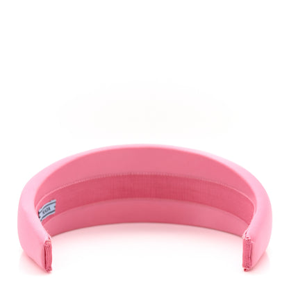 Prada Re-Nylon Triangle Logo Headband Begonia 6 of 10