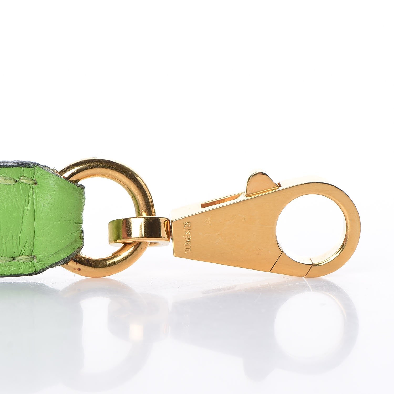 Hermes Taurillon Clemence Kelly Retourne 32 Vert Cru 32 of 41