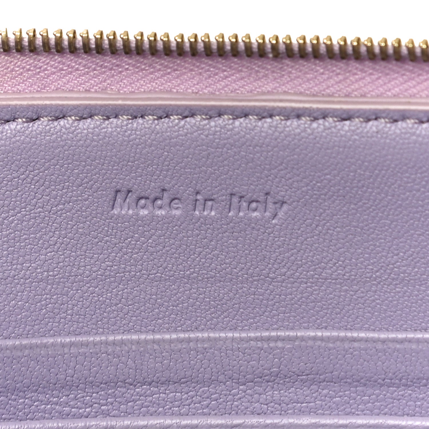 Celine Smooth Lambskin Bi-Color Solo Clutch Pouch Light Purple Royal Blue 6 of 10