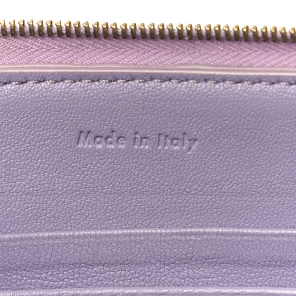 Celine Smooth Lambskin Bi-Color Solo Clutch Pouch Light Purple Royal Blue 6 of 10