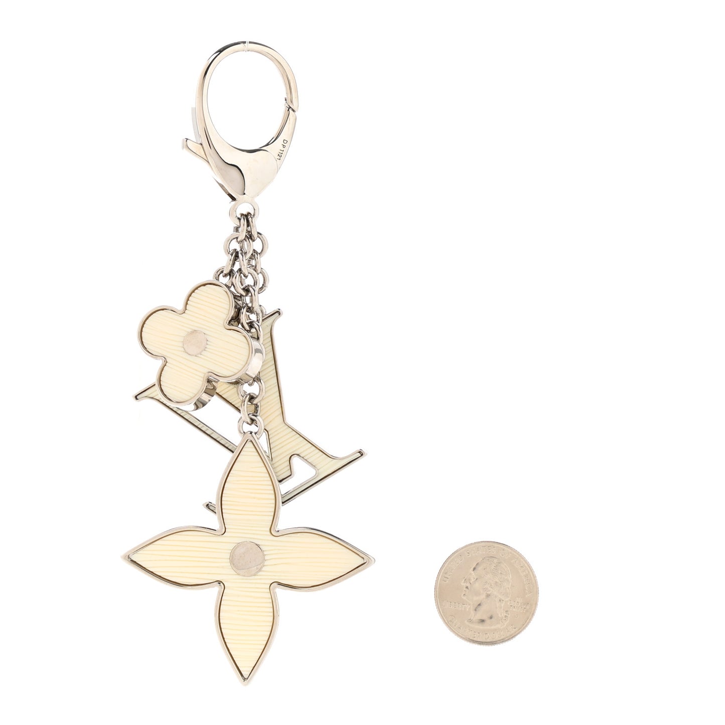 Fleur d Epi Bag Charm Ivory