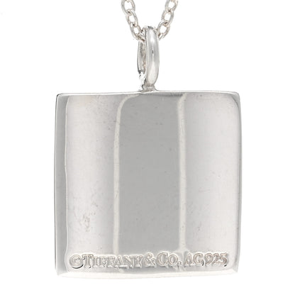 Tiffany Sterling Silver Love Notes Square Pendant Necklace 4 of 4