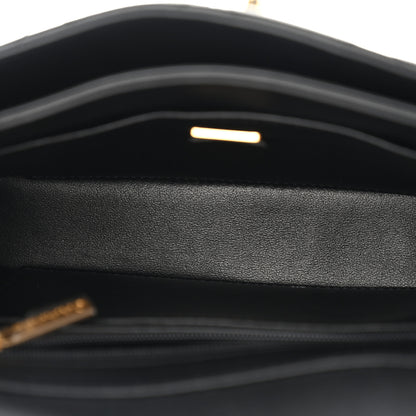Chanel Shiny Caviar Quilted Mini Top Handle Flap Black 5 of 11