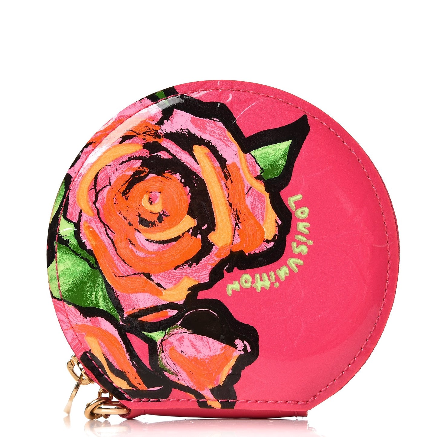 Vernis Roses Chapeau Coin Purse Rose Pop