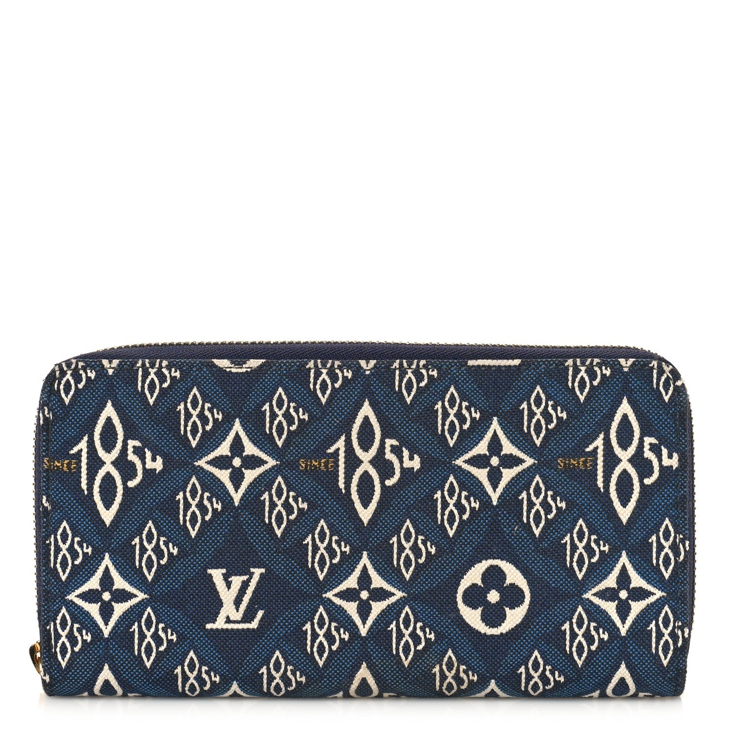 Louis Vuitton Jacquard Since 1854 Zippy Wallet Blue 1 of 11