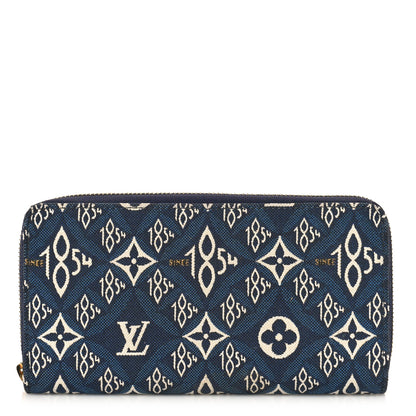 Louis Vuitton Jacquard Since 1854 Zippy Wallet Blue 1 of 11