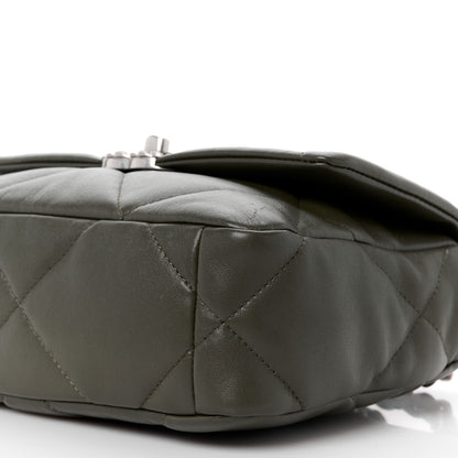 Chanel Lambskin Quilted Medium Chanel 19 Flap Khaki 11 of 13