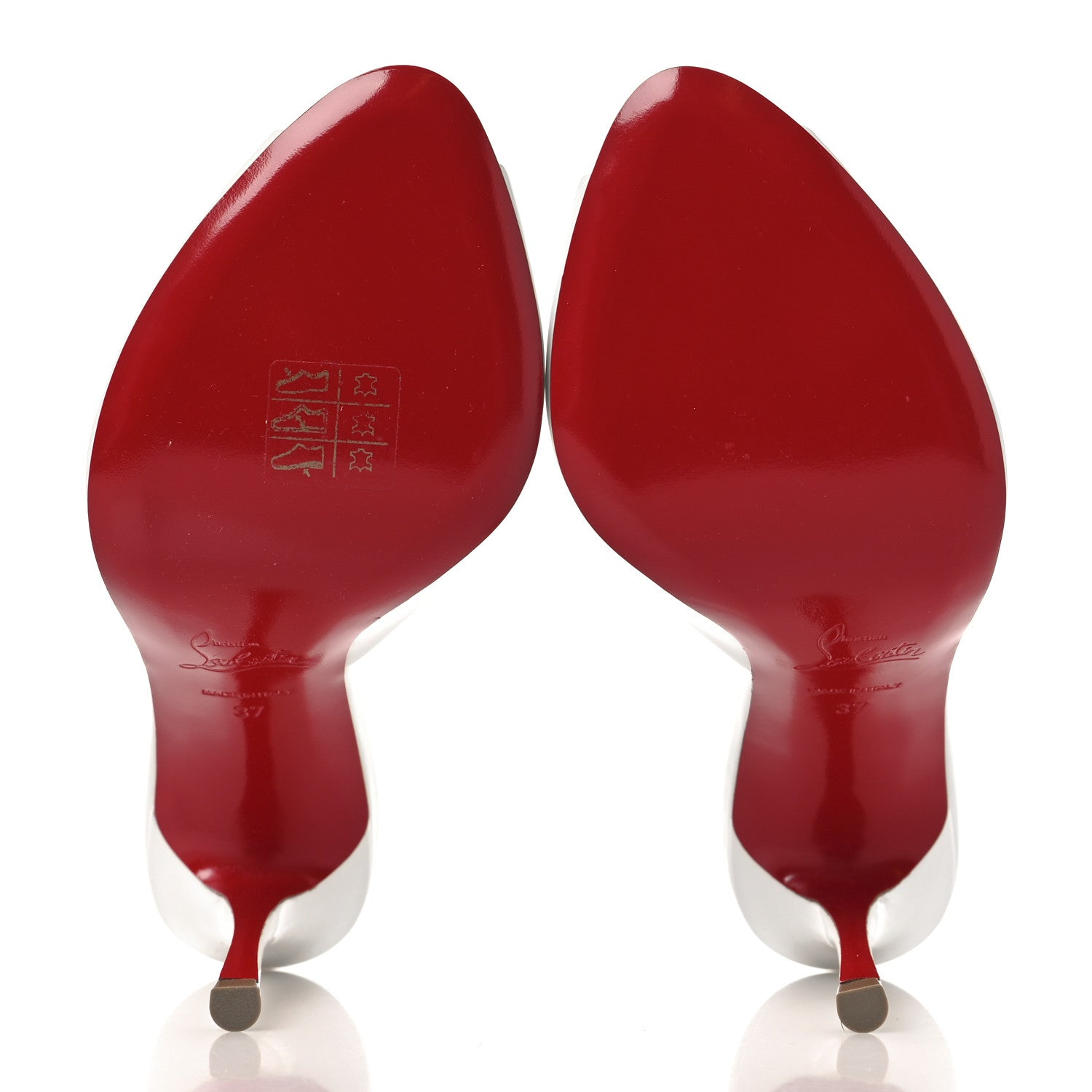 Christian Louboutin Patent Me Dolly 100 Sandals 37 White 6 of 10