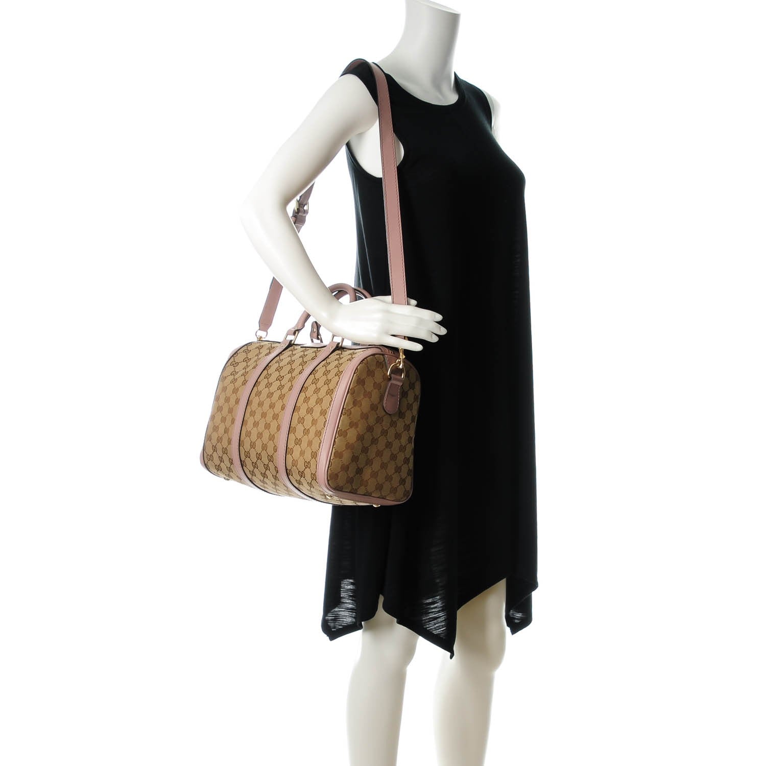 Gucci Monogram Medium Joy Boston Light Pink 2 of 7