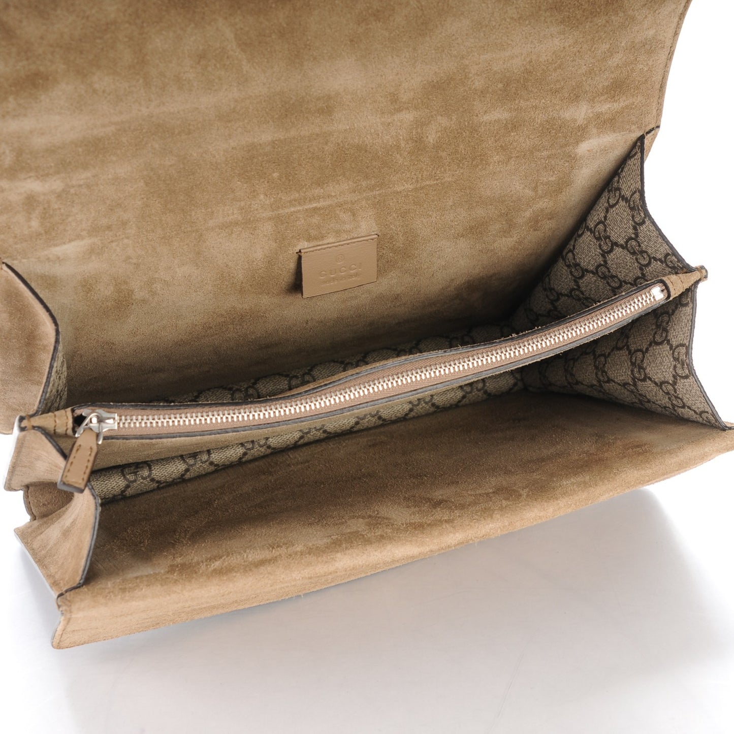 GG Supreme Monogram Medium Dionysus Shoulder Bag Taupe