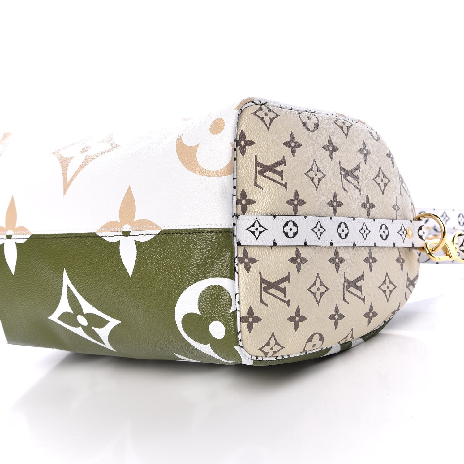 Louis Vuitton Monogram Giant Speedy Bandouliere 30 Kaki Beige 8 of 9