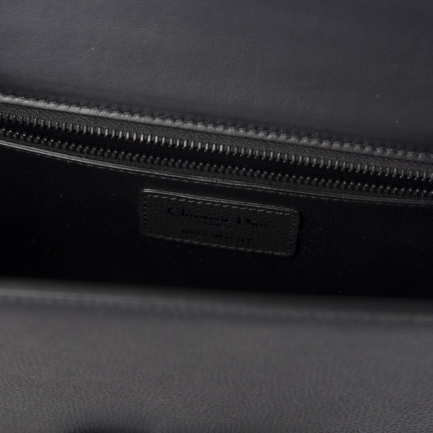 Ultra Matte Grained Calfskin 30 Montaigne Flap Bag Black