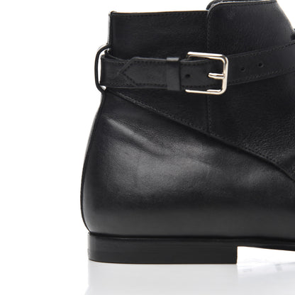 Saint Laurent Calfskin Women's London 20 Jodhpur Cropped Boots 36.5 Black 10 of 17