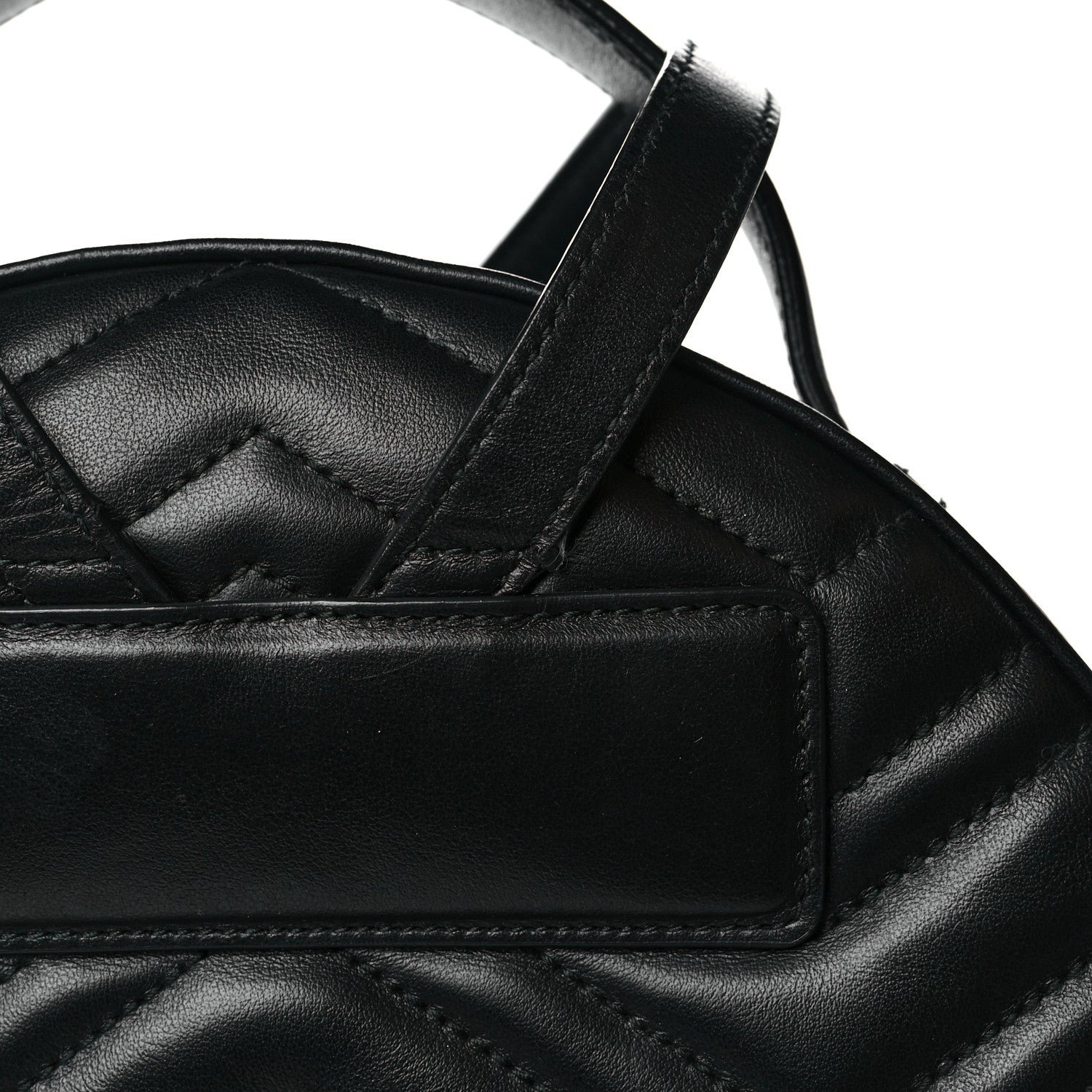 Gucci Calfskin Matelasse GG Marmont Dome Backpack Black 15 of 21