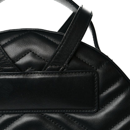 Gucci Calfskin Matelasse GG Marmont Dome Backpack Black 15 of 21